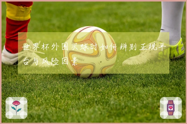 世界杯外围买球时如何辨别正规平台与风险因素